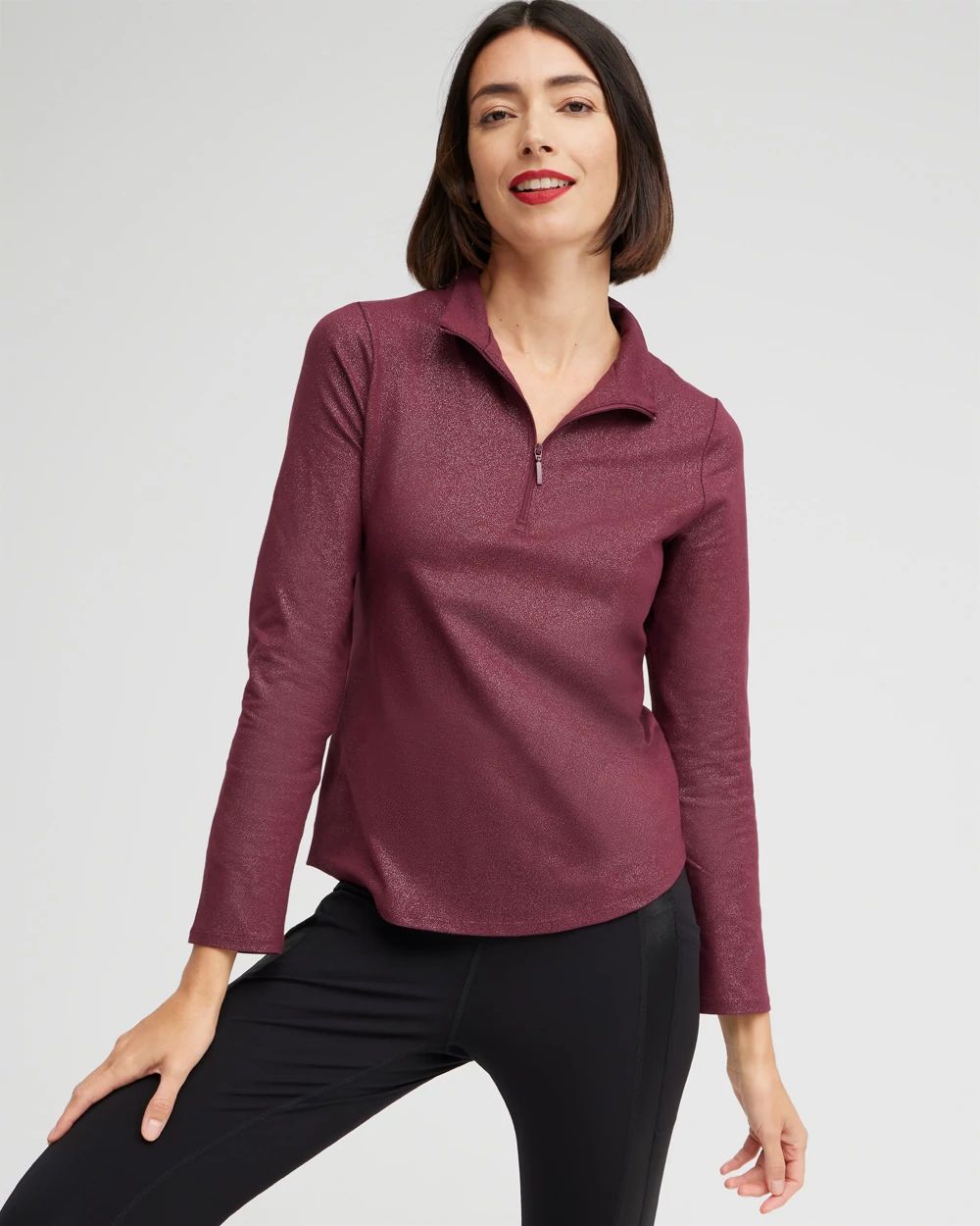 Zenergy Foil Half Zip Pullover | Chico's